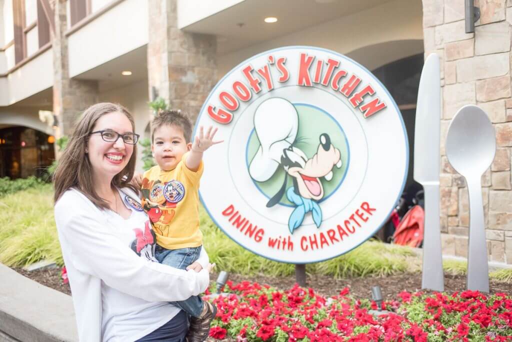 How to Do Disneyland with Toddlers, tips and itinerary featured by top US Disney blogger, Marcie and the Mouse | Goofy's Kitchen is a fabulous character meal at Disneyland. It's the only character dinner available at Disneyland.