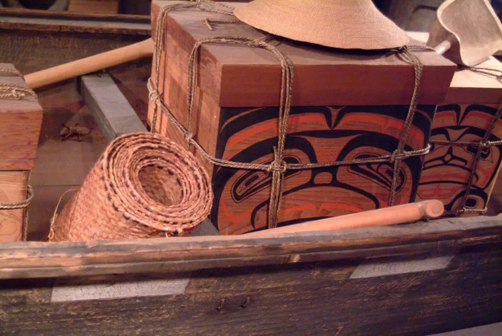 Photo of a First Nations exhibit at the Royal BC Museum in Victoria, Canada.