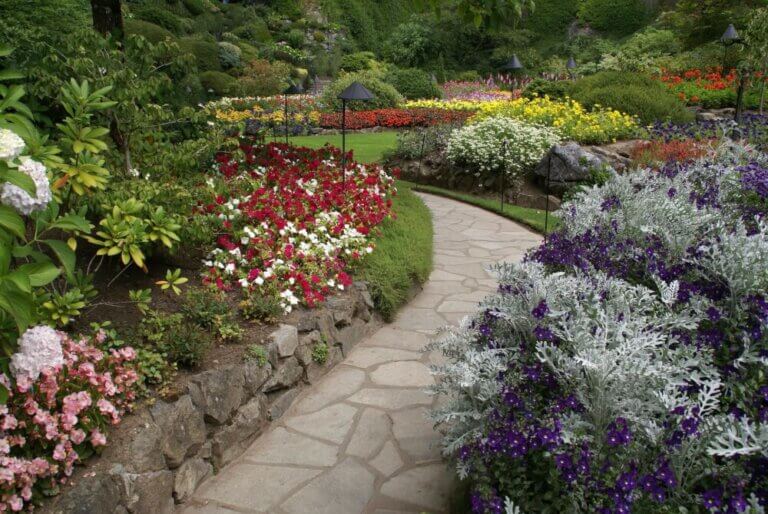 Photo of the Butchart Gardens in Victoria, BC Canada