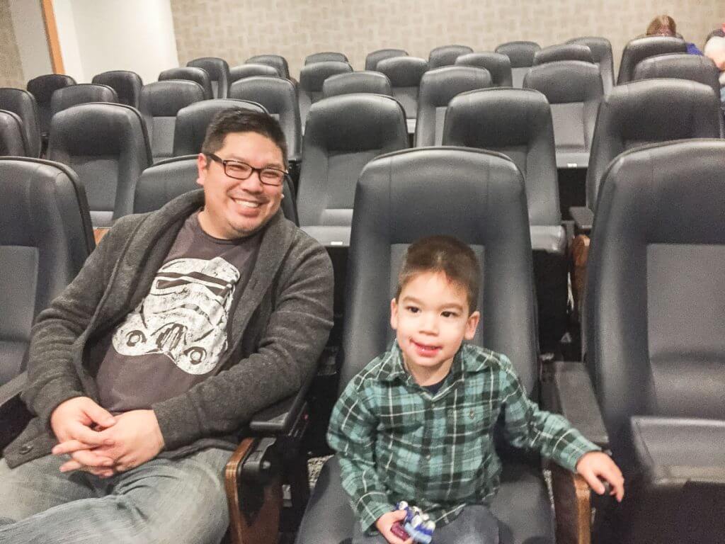 Photo of the private movie theater at Semiahmoo Resort & Spa in Blaine, WA near Vancouver, BC in the Pacific Northwest #semiahmoo #pnw #semiahmooresortandspa #theater