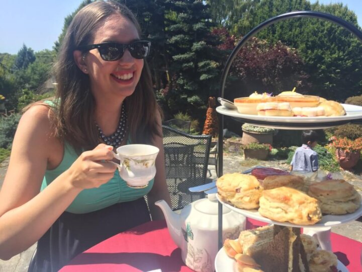 Afternoon Tea at Abkhazi Garden in Victoria, BC