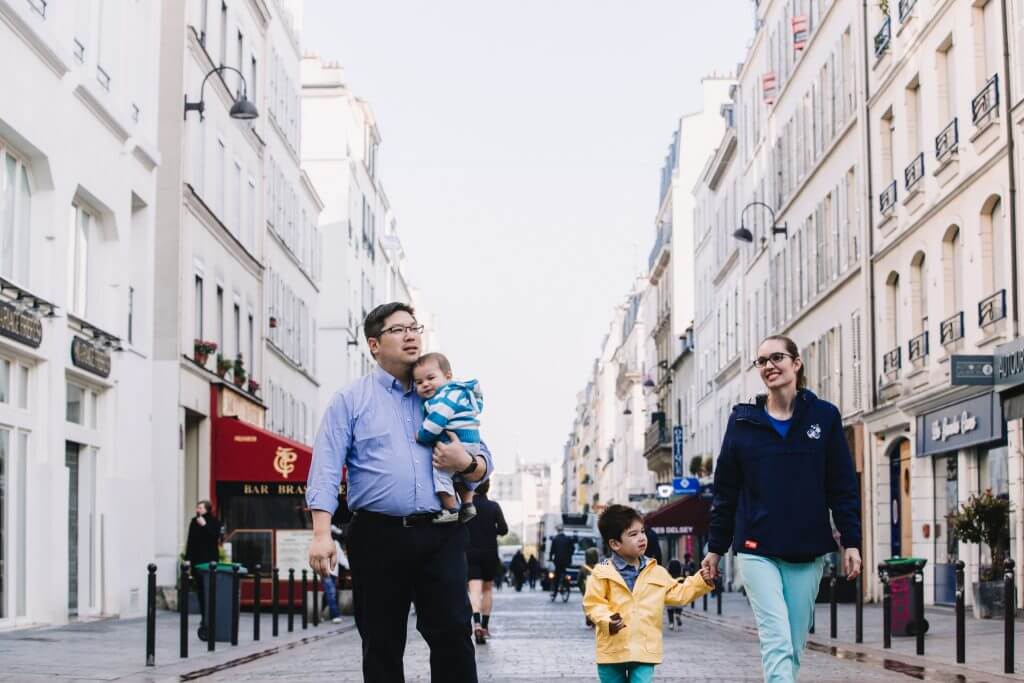 Capturing family photos through Flytographer is an unusual thing to do in Paris with kids.