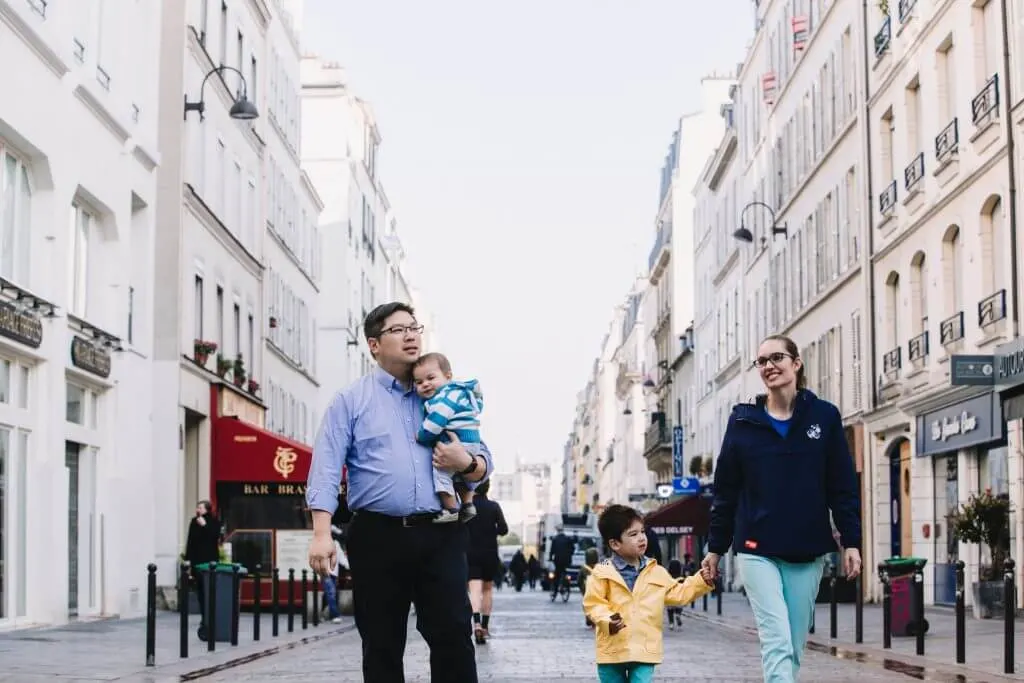 Capturing family photos through Flytographer is an unusual thing to do in Paris with kids.