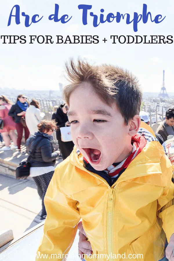 Heading to Paris with a baby or toddler? Find out my top tips for the Arc de Triomphe with kids #arcdetriomphe #paris #parisfrance #familytravel #parisattractions