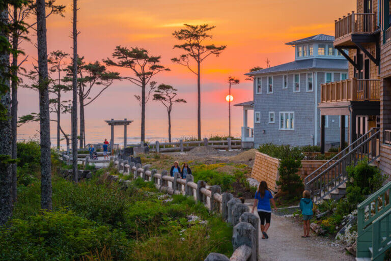 Photo of Seabrook, Washington State, which is a great weekend getaway from Seattle #seabrook #seabrookwa #washingtonstate #pnw #washingtoncoast #northwestisbestTop 10 Things To Do in Seabrook WA with Kids featured by top Seattle family travel blog, Marcie in Mommyland