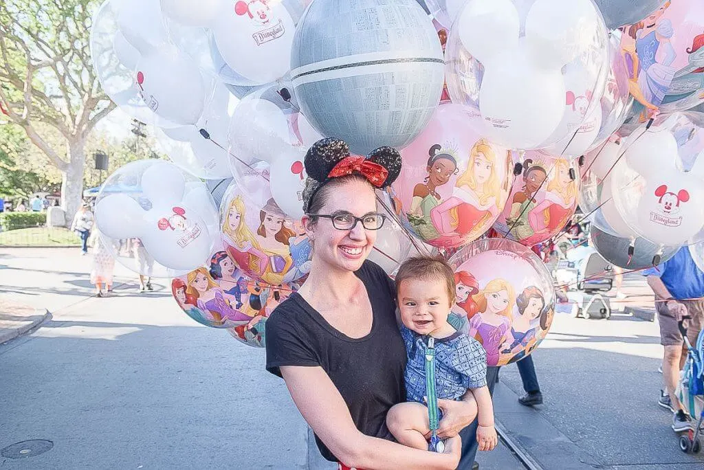 So many cool Disney photo ops at Disneyland with a baby