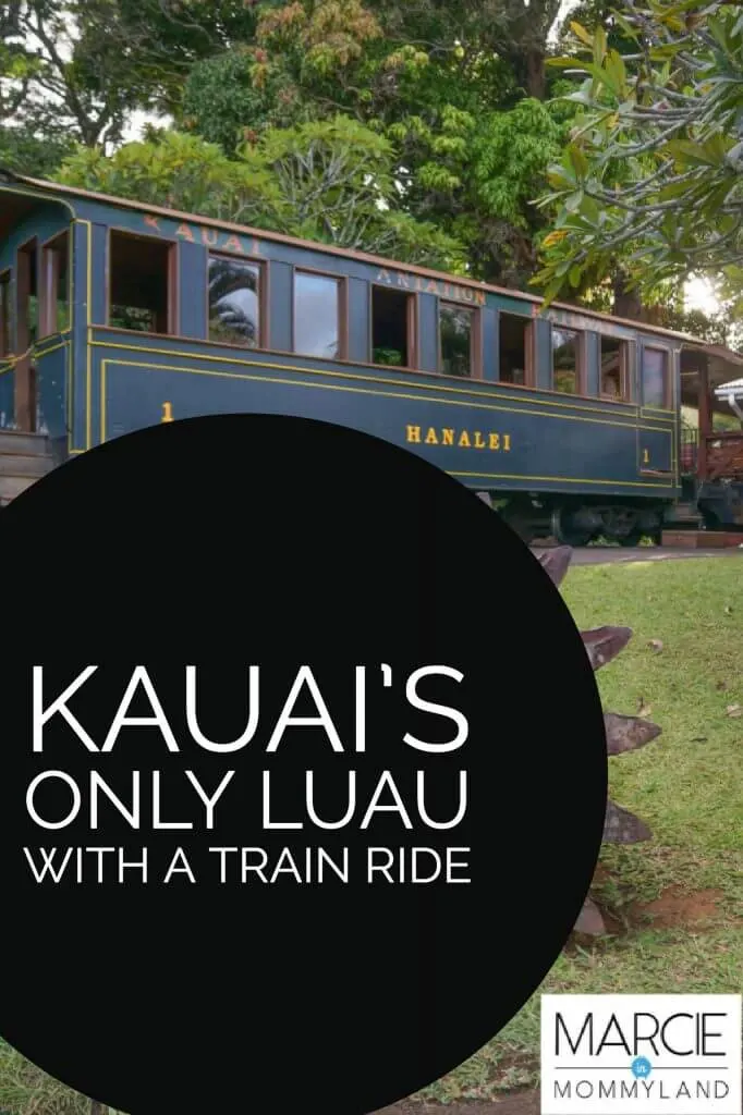 The Only Kauai Luau with a Train Ride is Luau Kalamaku in Lihue, Hawaii.