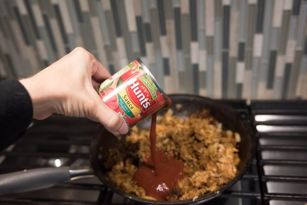 Add tomato sauce.