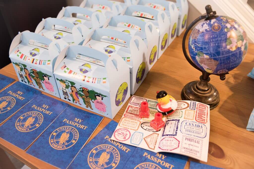 Oriental Trading Company party supplies for an Around the World travel themed birthday party for kids #orientaltradingcompany #otc #partydecor #partysupplies #travelthemedparty #1stbirthday #firstbirthday #kidsparty #kidsbirthday