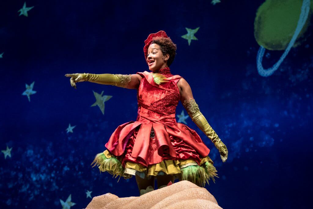 The Little Prince is a play at Seattle Children's Theatre and features Dedra D Woods as the Rose.