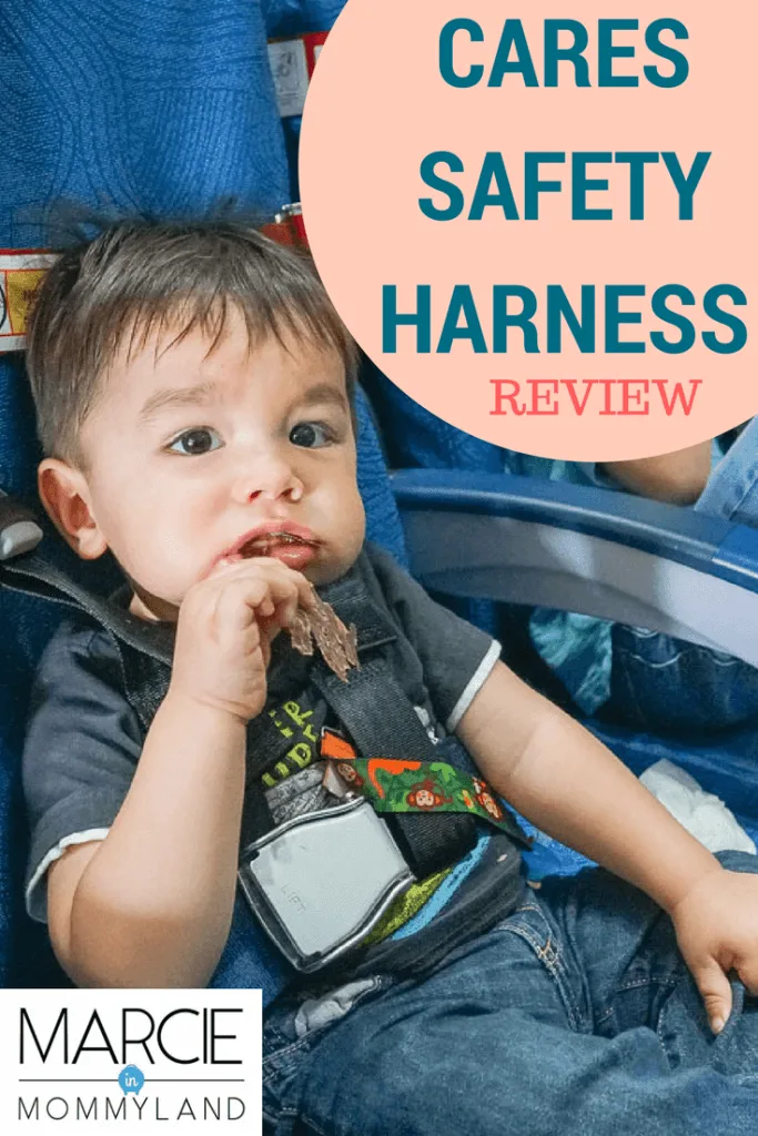 CARES Safety Harness baby travel product reivew for family travel.