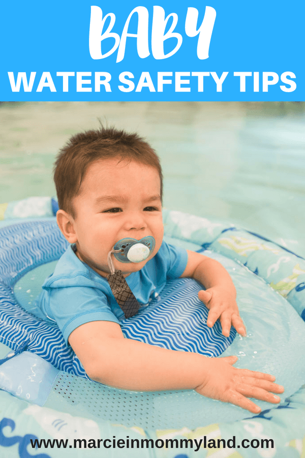 One of the best baby water safety tips is to invest in a baby pool float and teach your baby to swim #SwimWays #BabySpringFloat #SpringFloat #NationalLearnToSwimDay #FloatwithSwimWays #IC