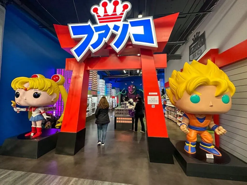 Image of the Anime area at the Funko HQ