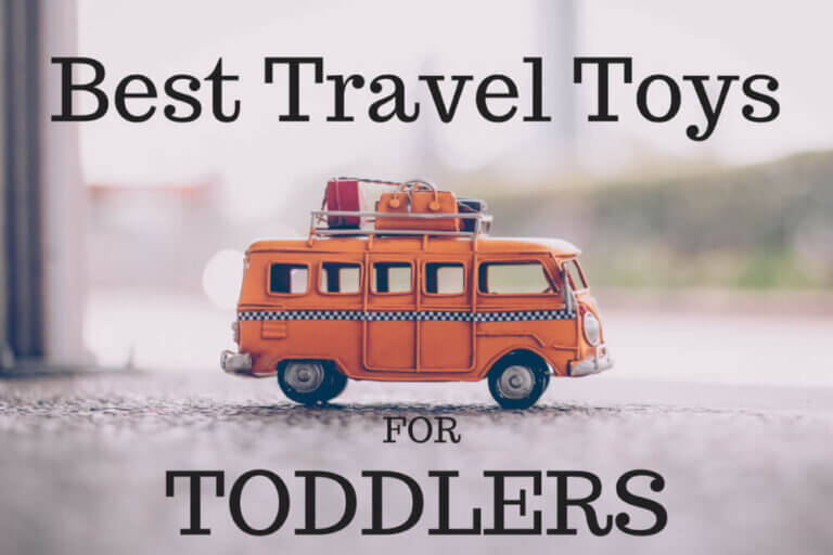 Best travel toys for toddlers featured by top Seattle family travel blog, Marcie in Mommyland