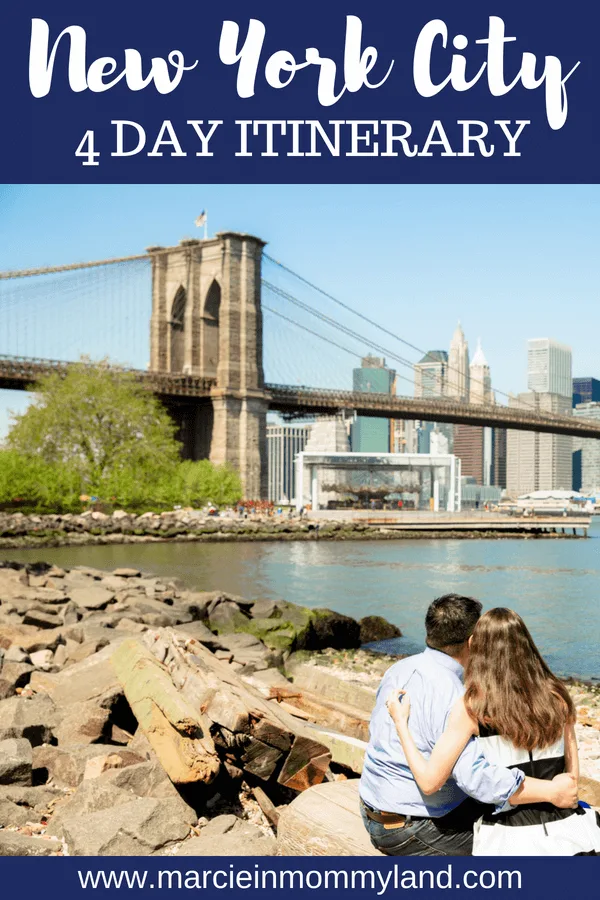 Want to make the most of your first trip to NYC? Read my detailed 4-day New York itinerary featuring some of the top attractions in New York City. Click to read more or pin to save for later. www.marcieinmommyland.com #nyc #newyorkcity #nycitinerary #nyctour #4daysinnyc
