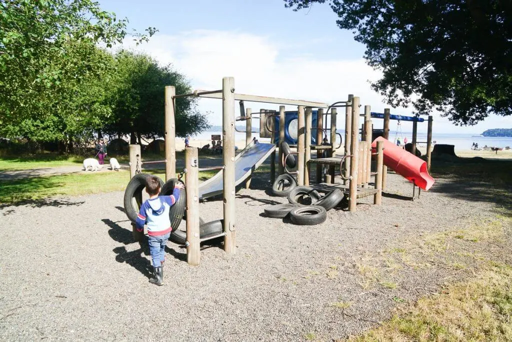Photo of the playground on Blake Island near Seattle, WA #playground #argosycruises #blakeisland #tillicumvillage #pnw #pacificnorthwest