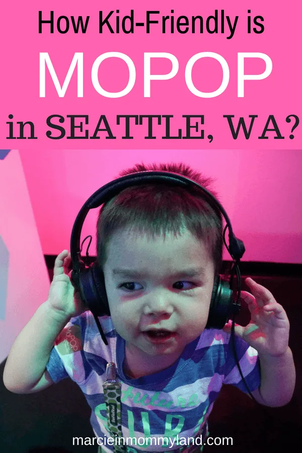 How kid-friendly is MoPOP in Seattle, WA? Find out the top tricks to making them most of your visit to the Museum of Pop Culture at Seattle Center. Click to read more or pin to save for later. www.marcieinmommyland.com #mopop #mopopculture #seattlewa #seattlecenter #familytravel #museumofpopculture