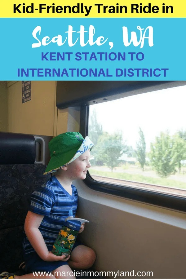 Looking for a fun thing to do in Seattle with kids? How about riding the Sounder Train from Kent Station to Seattle, WA? Click to read more or pin to save for later. www.marcieinmommyland.com #soundtransit #sounder #kentstation #seattlewa #visitseattle #visitkent