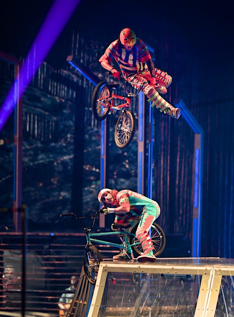 Photo of VOLTA by Cirque de Soleil, featurinig motocross and other high adrenaline street sports #cirquedusoleil #cirque #motocross #bicyclestunts #stunts #VOLTA