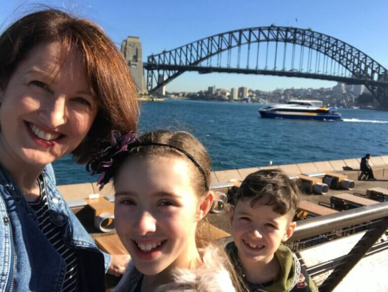 Photo of Kirralee Baker, an Australian Family Travel Blogger who sharing her family guide to Sydney with kids and her top Sydney kids activities. #sydney #australia #familytravel