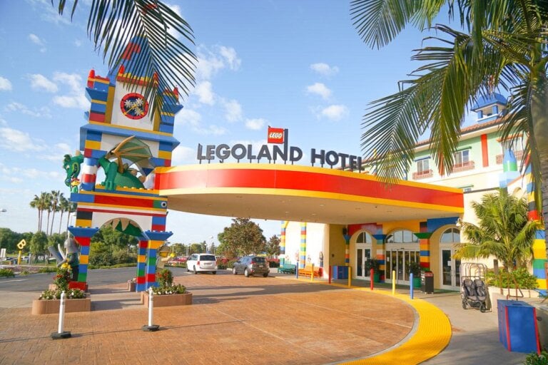 Check out this honest LEGOLAND Hotel review by top family travel blog Marcie in Mommyland. Photo of the LEGOLAND Hotel near San Diego, CA
