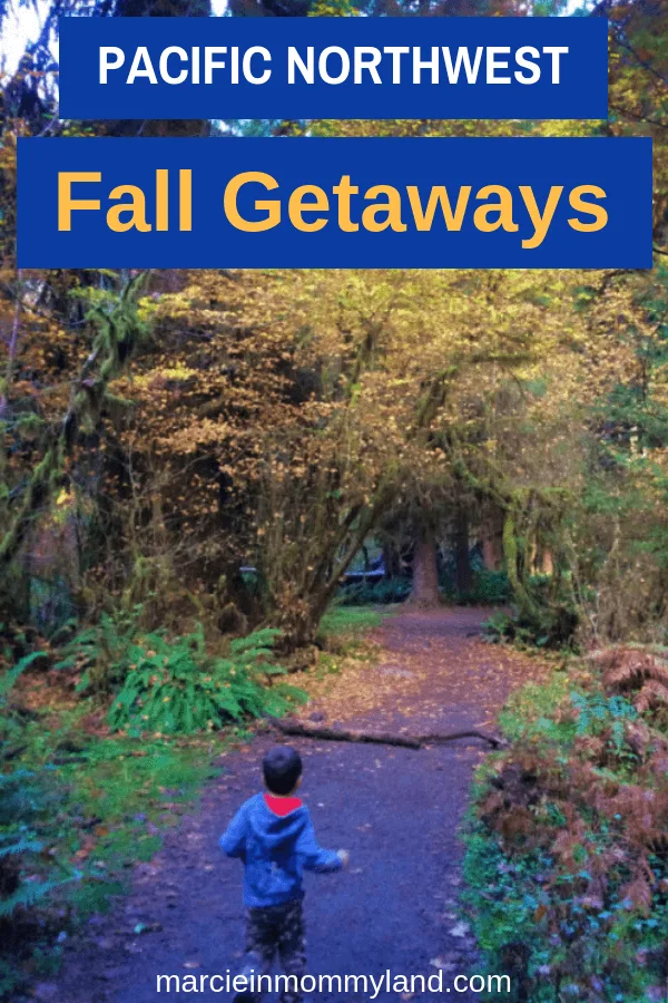 Find out where Seattle parents go for the best Pacific Northwest weekend getaways for Fall. Click to read more or pin to save for later. www.marcieinmommyland.com #pacificnorthwest #seattle #familytravel #travelwithkids #pnw