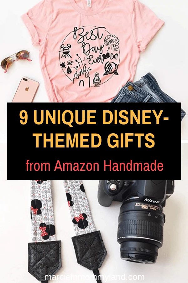 #ad Are you looking for the perfect Disney-themed gift that's unique and qualifies for Amazon Prime? Click to read more or pin to save for later. www.marcieinmommyland.com #AmazonHandmade #IC | 9 Unique Disney Gifts from Amazon Handmade featured by top Disney blogger, Marcie in Mommyland