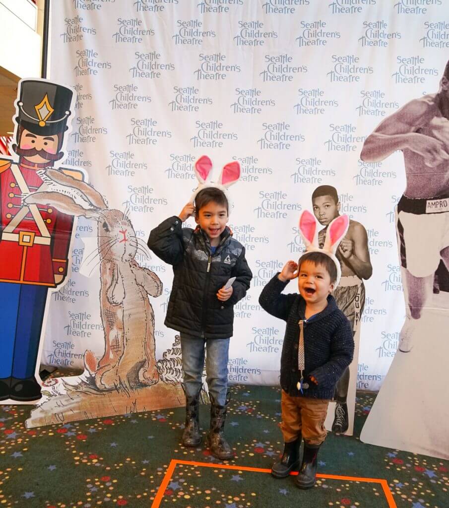 Photo Booth at Seattle Children's Theatre's production of The Velveteen Rabbit #SCTseattle