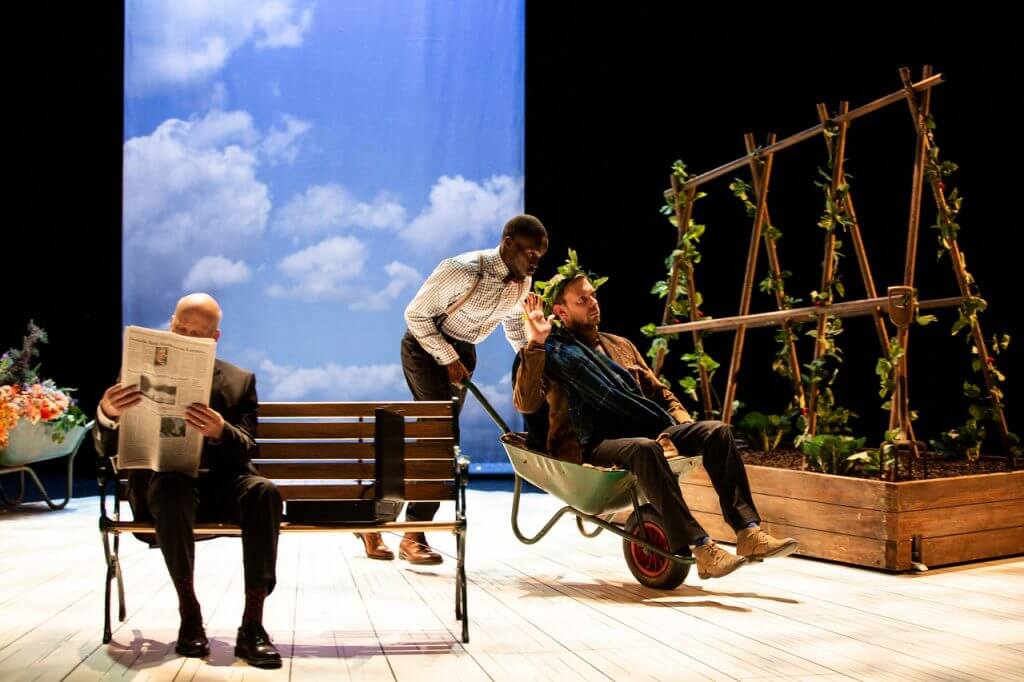 Peter Crook, Ashley Byam, and Christian Roe in SCT’s 2018 production of The Velveteen Rabbit. #SCTseattle