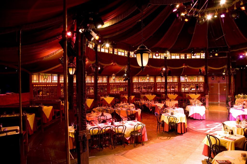 Photo of the Teatro ZinZanni Spiegeltent in Seattle, WA #spiegeltent #teatrozinzanni #seattlewa