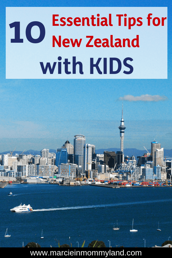 Planning a trip to New Zealand with kids? Read one mom's 10 top tips for exploring New Zealand with kids, including what to bring with you, what to try, how to arrange your schedule, what to reserve in advance, and more! Click to read more or pin to save for later. www.marcieinmommyland.com #newzealand #auckland #familytravel