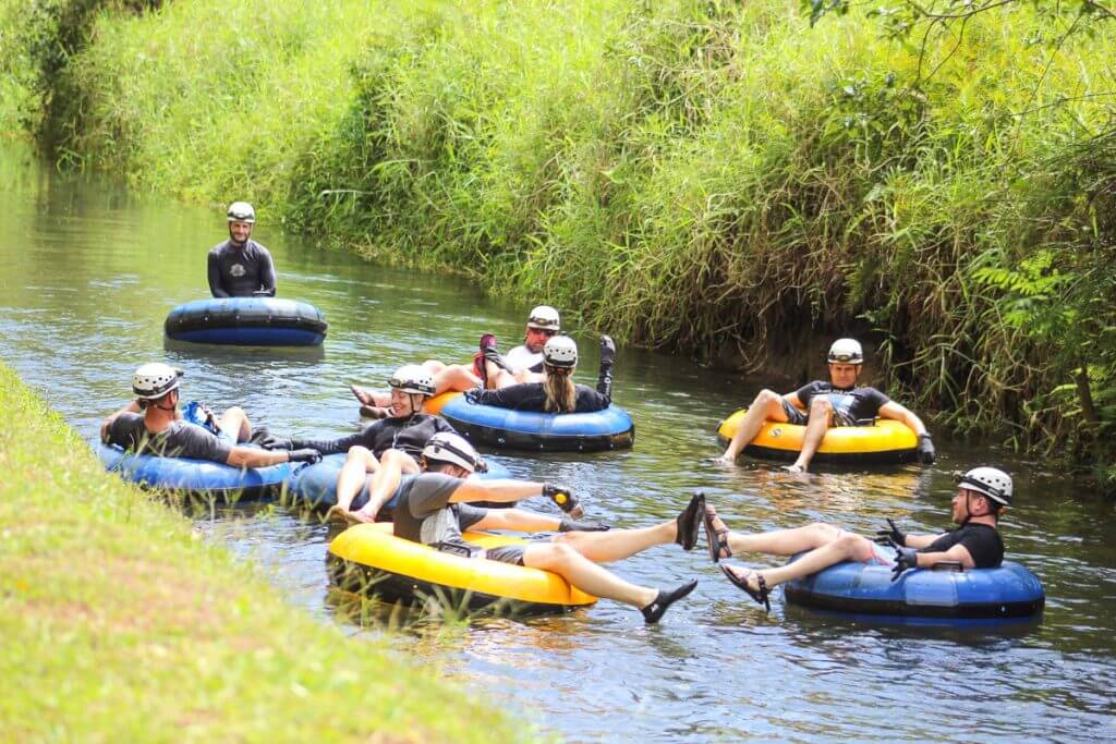 This Kauai sugar cane canal tubing adventure is relaxing and a beautiful way to spend your Kauai vacation.