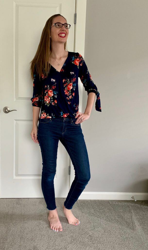 Stitch Fix unboxing: Kiera Keyhole Back Blouse from Papermoon.