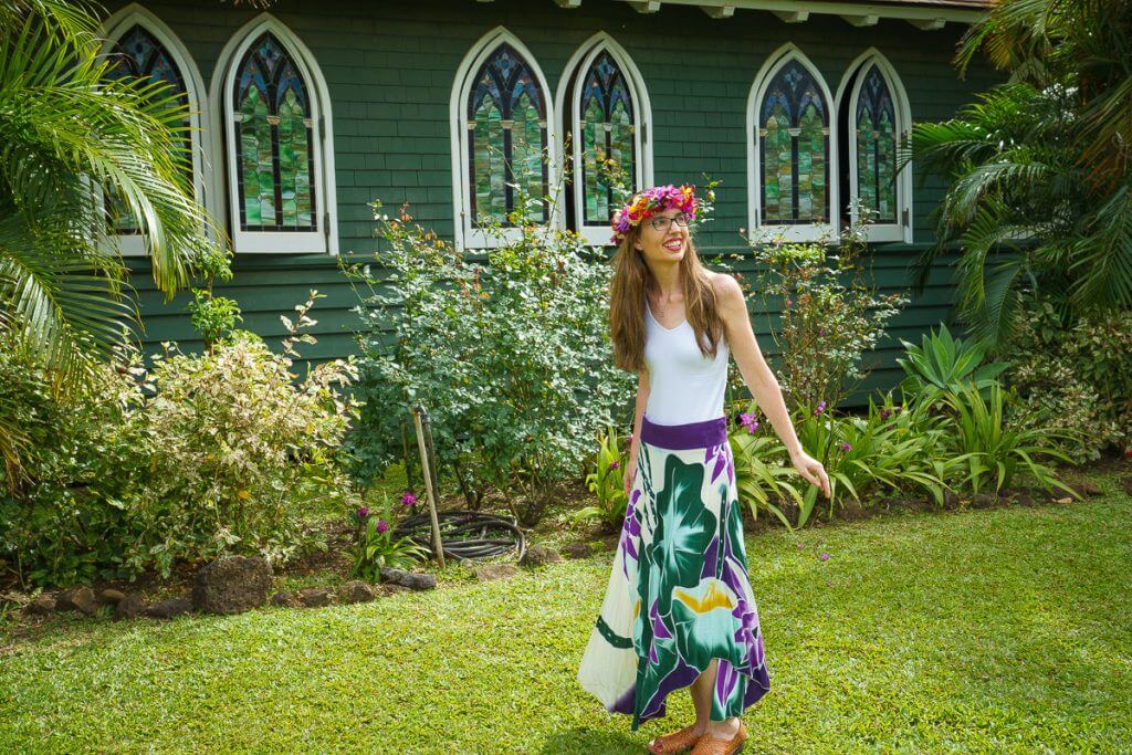 For Insta-worthy spots in Hanalei, this green church is one of the top photo opportunities on Kauai.