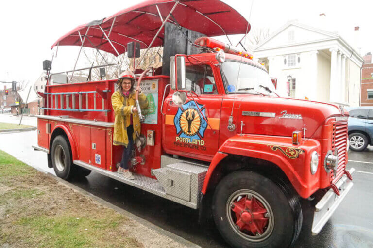 If you are looking for a unique Portland Sightseeing Tour, grab a ticket for the Portland Fire Tour in historic Maine! | Tour with Fire Engine Co featured by top US travel blogger, Marcie in Mommyland