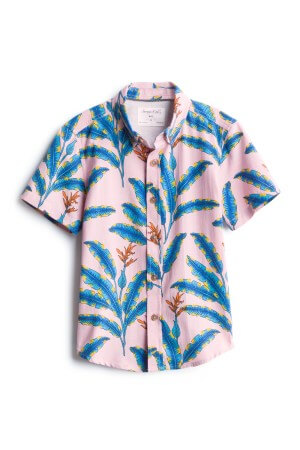 The coolest item in our Stitch Fix Kids subscription box for boys was this Sovereign Code Théo Short Sleeve All Over Print Woven Shirt