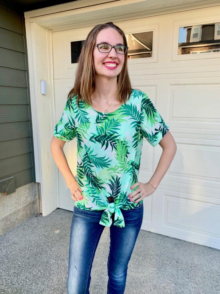 This May 2019 Stitch Fix was full of trendy shirts perfect for busy moms.