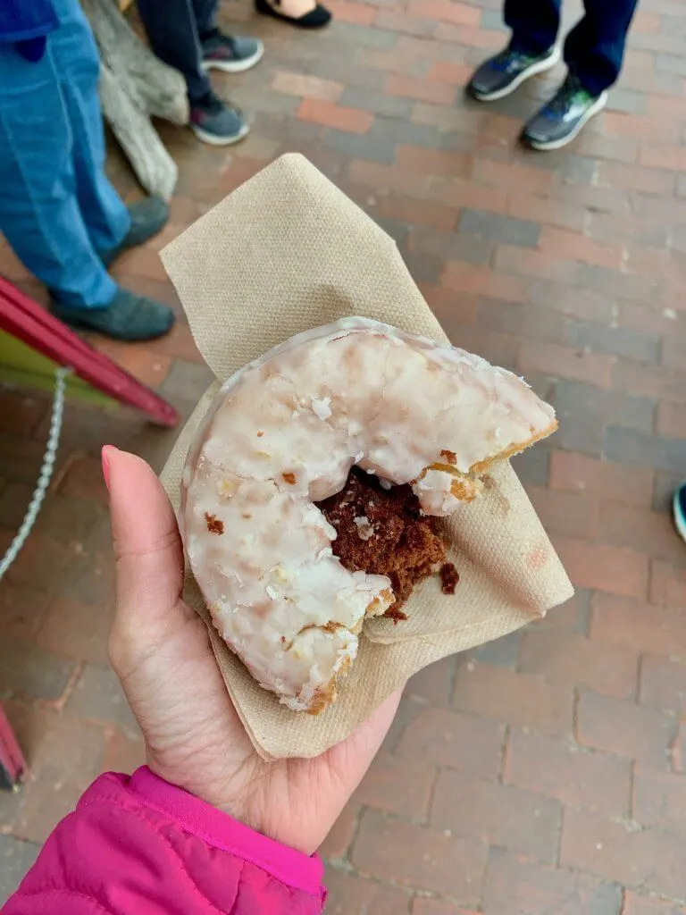 The Holey Donut is one of the top bakeries in Portland, Maine and they are known for using potato flour to make their gourmet donuts.