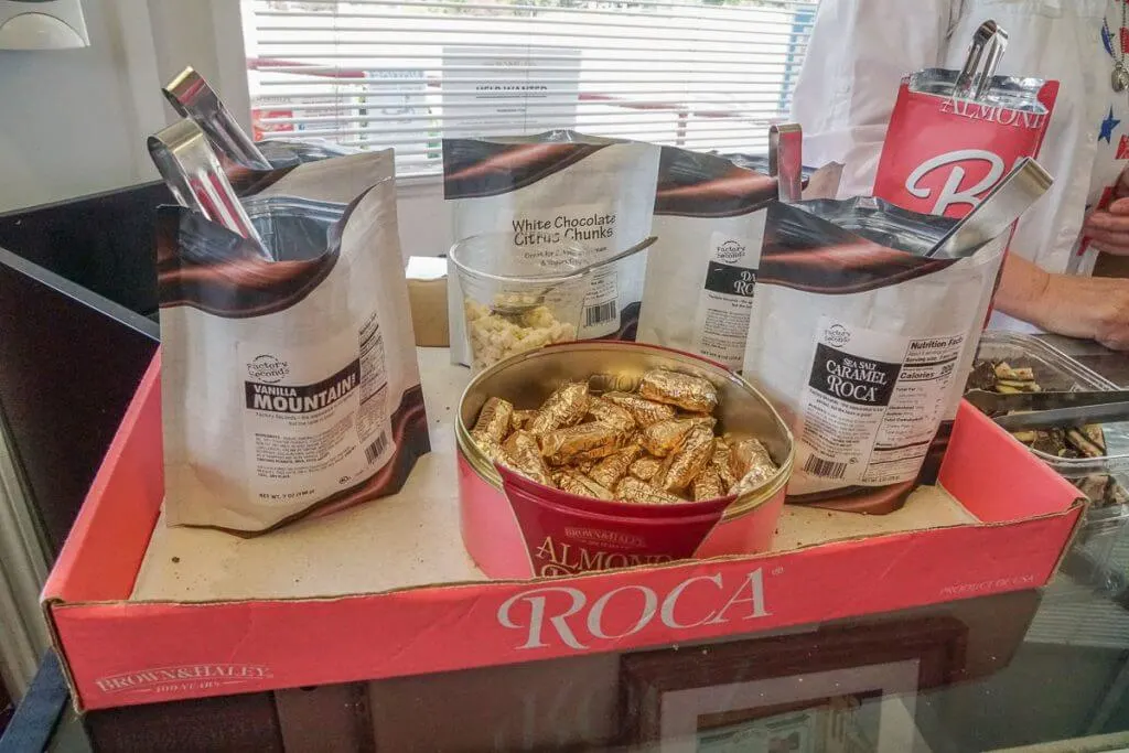 Kids will love stopping by Almond Roca to taste their different candy selection as part of the Pretty Gritty Sweets Tour in Tacoma, Washington