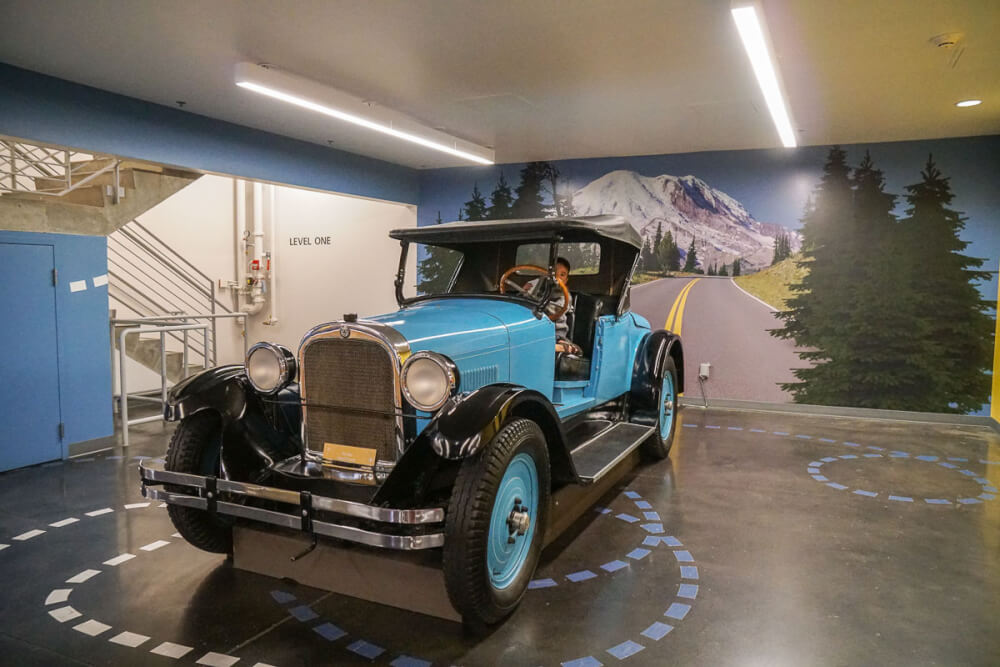LeMay America's Car Museum has an extensive Family Zone area where kids can climb inside a classic car, featured by top US travel blogger Marcie in Mommyland.
