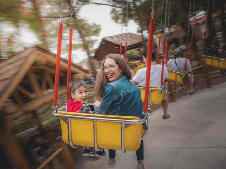 Enjoying the Camp Snoopy rides is one of the best kids Activities at Knots Berry Farm CA | 9 Best Spots for Knott's Berry Farm Pictures featured by top US travel blogger, Marcie in Mommyland