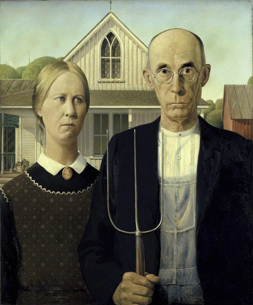 Families will love seeing classic art, like American Gothic when visiting Chicago with kids.