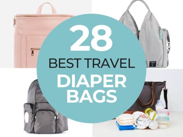 Top 28 Best Travel Diaper Bags for Traveling with Babies + Toddlers featured by top US family travel blogger, Marcie in Mommyland