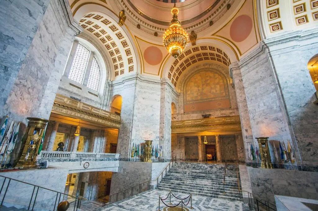 Catch a free tour of the Washington State Capitol in Olympia, WA