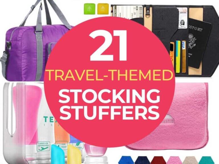 The Best Stocking Stuffers for Travelers featured by top US travel blogger, Marcie in Mommyland | The Best Stocking Stuffers for Travelers featured by top US travel blogger, Marcie in Mommyland | Find out the best 21 stocking stuffers for travelers