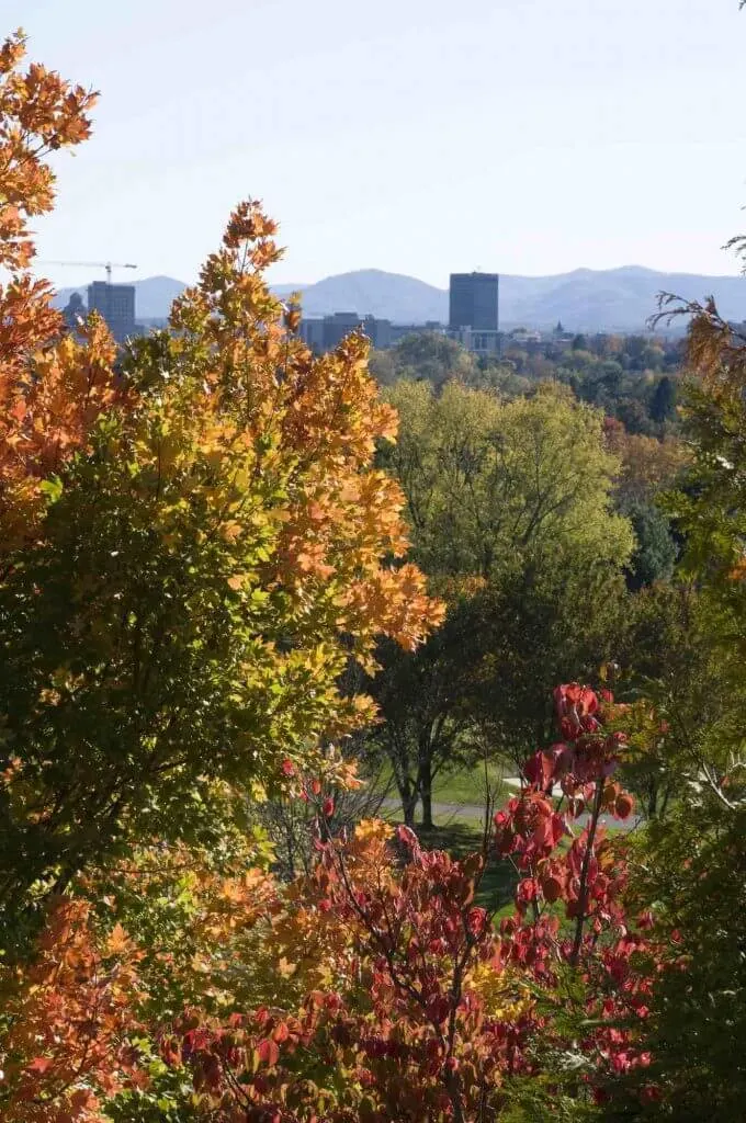 Asheville, North Carolina is a top US travel destination this fall.