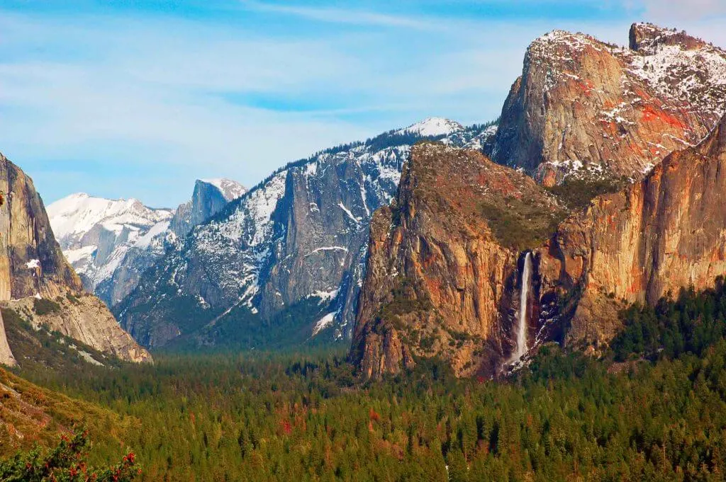 Yosemite is a popular place to go in the fall in California