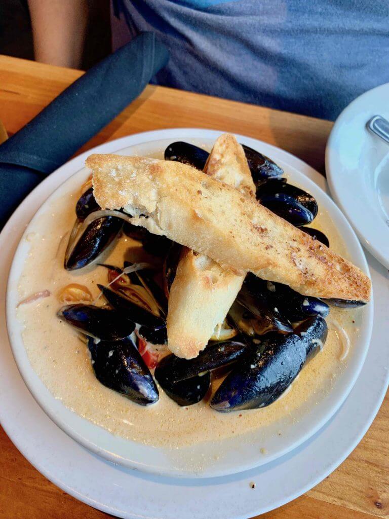 The best thing to eat in Whidbey Island is Penn Cove mussels!