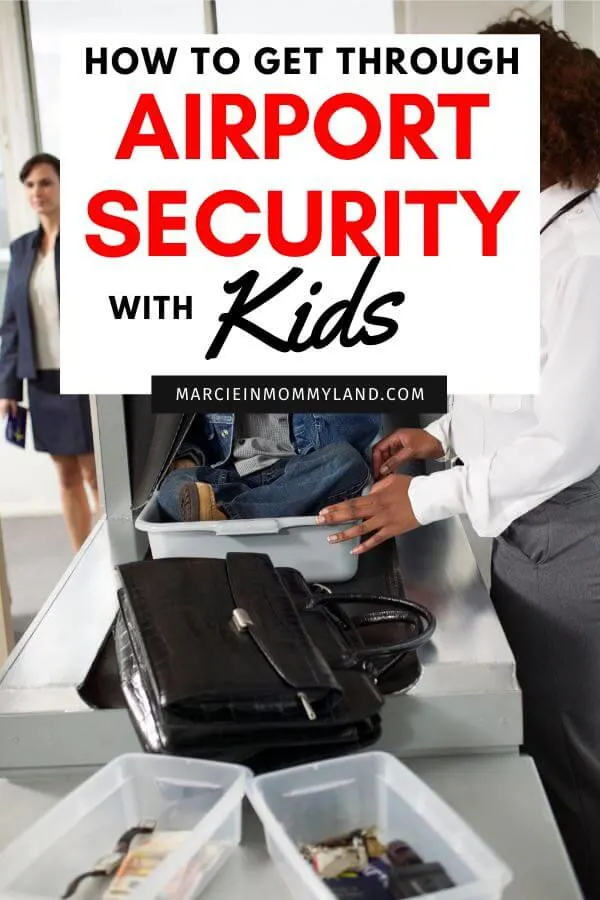 8 Tips for Getting Through Airport Security with Children featured by top US travel blogger, Marcie in Mommyland