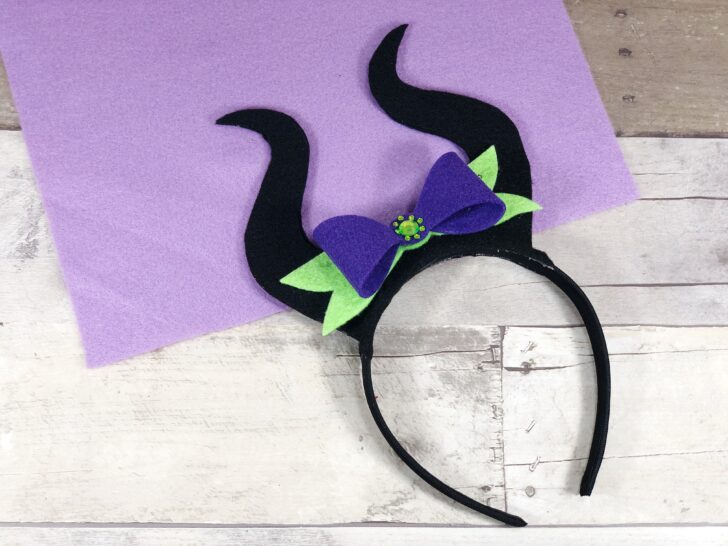 DIY Maleficent headband tutorial featured by top US Disney blogger, Marcie and the Mouse | Disney DIY Maleficent Felt Headband